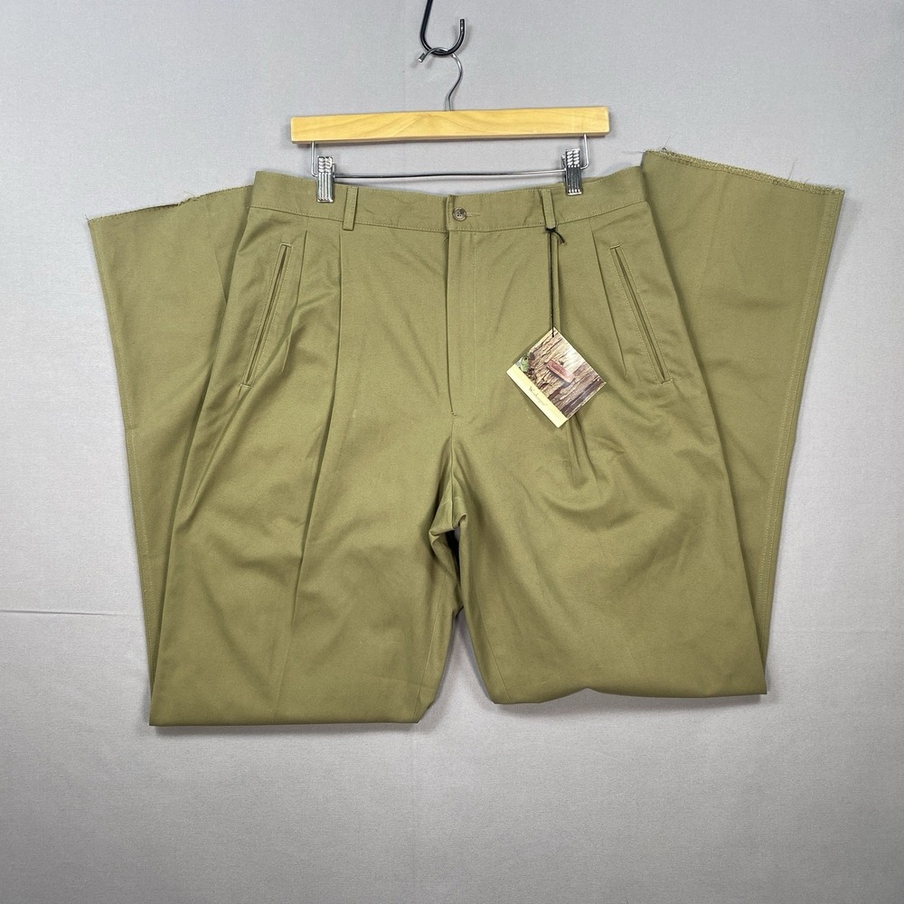 VTG Timberland Weathergear Pleated Pants Mens 36x36 Fits 34x36 NWT USA Unhemmed